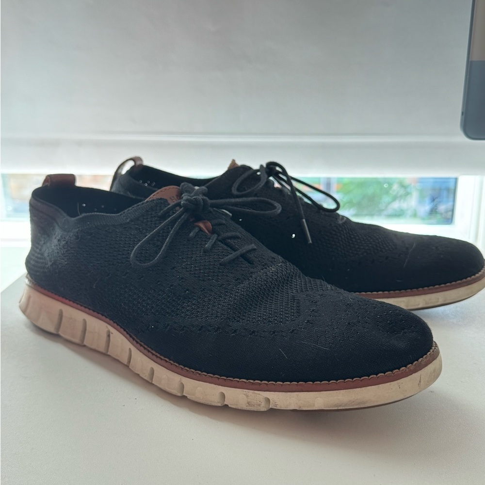 Cole Haan Grand Stitchlite Wingtip Oxford shoes in Black US 12M